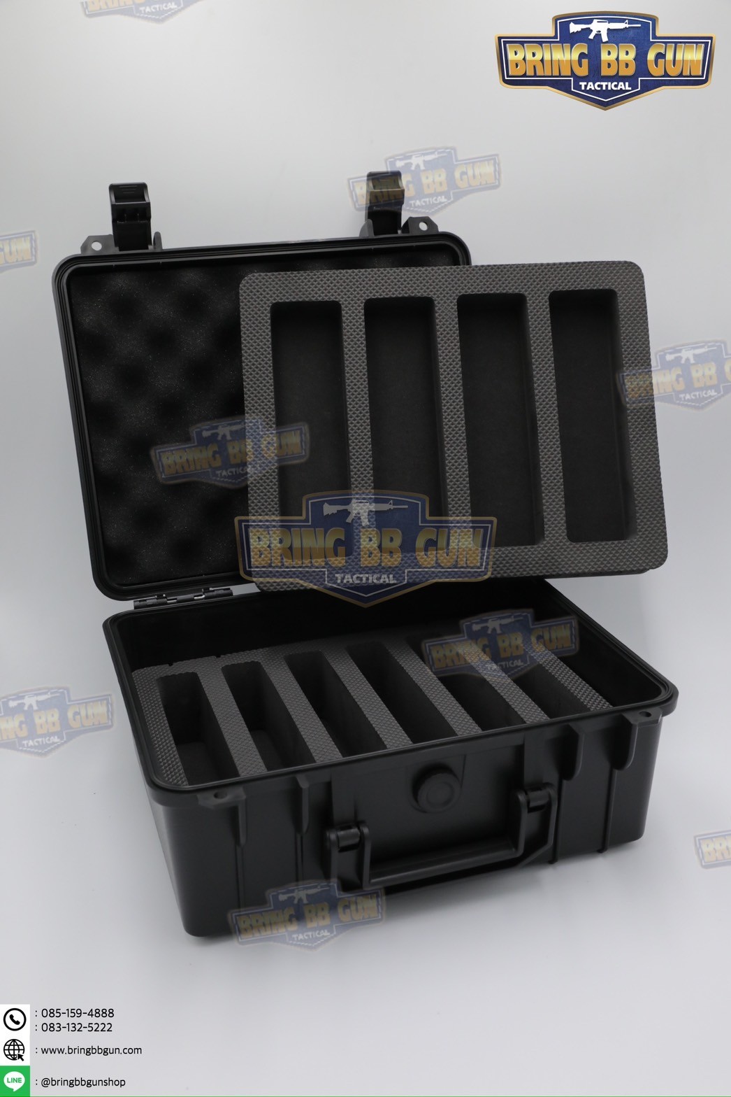 เคสกันกระแทก B9 (กล่องปืนสั้น B9) (กล่องมีดพับ B9) (Storage Box Built-in Sponge)