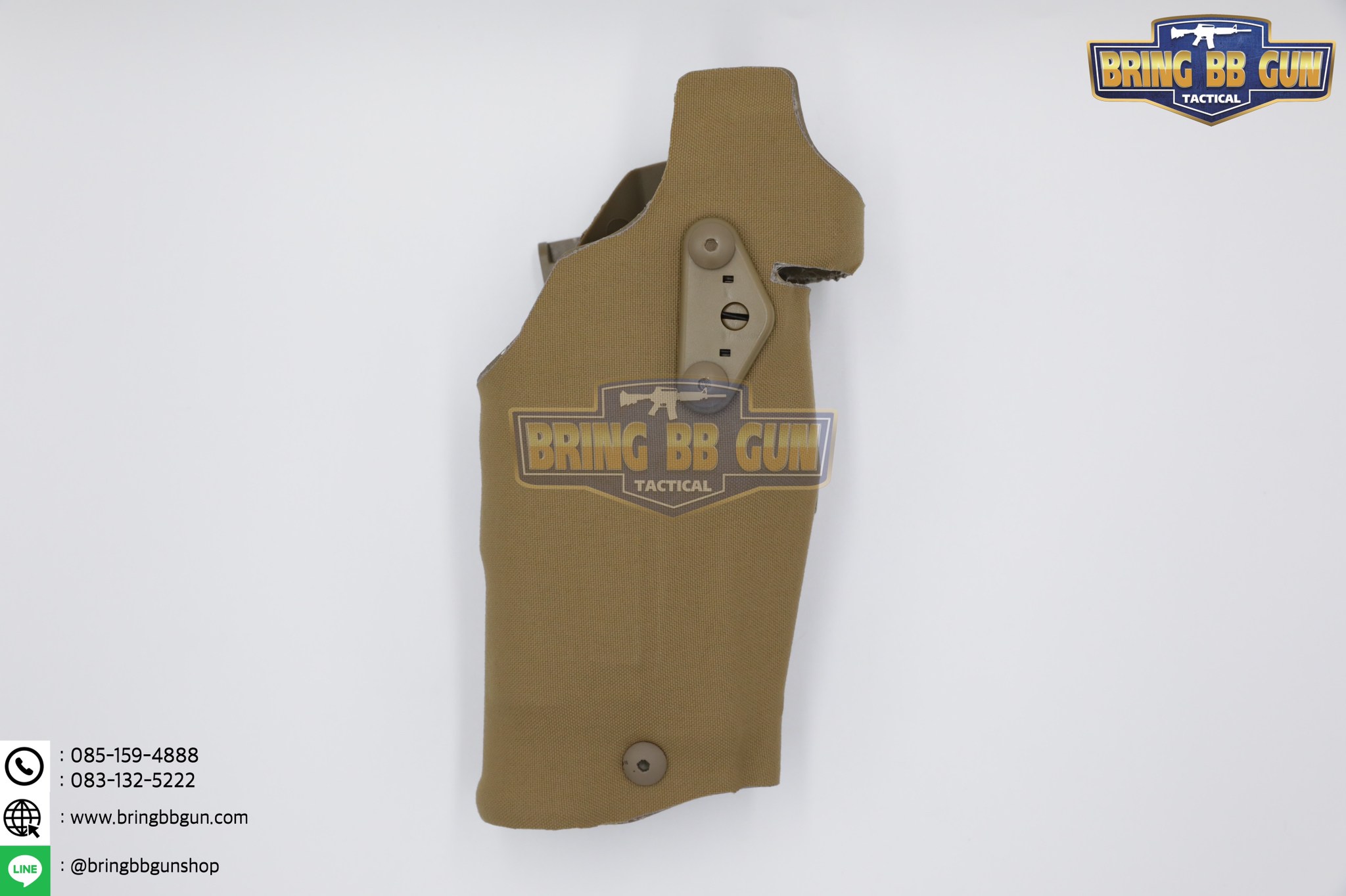 ซองปืนพกนอกปลดนิ้วโป้ง สำหรับGlock และ ไฟฉาย (Glock 17 + X300) ◼ มือขวา ◼