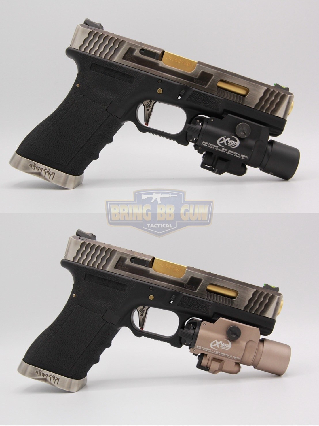 ไฟฉายและเลเซอร์สีแดงติดปืน ทรง Surefire รุ่น X400