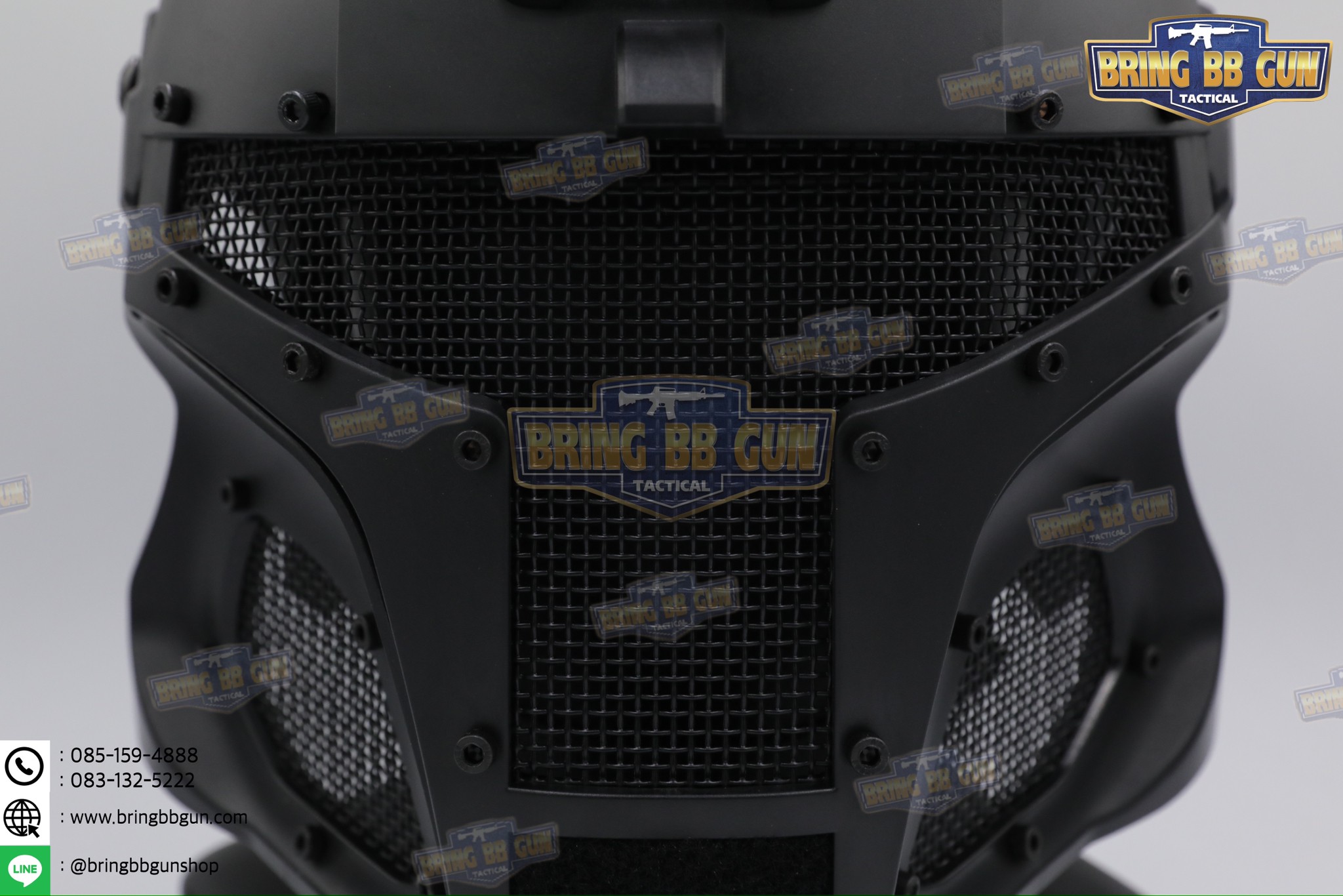 หน้ากากเต็มใบ Medieval Iron Warrior (หน้ากาก+หมวกฟาส)