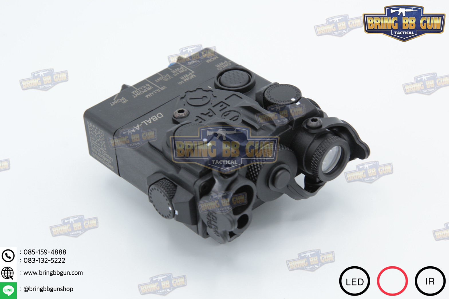 กล่องANPEQ-15A รุ่น DBAL-A2 บอดี้พลาสติก (Dual Beam Aiming Laser - Advanced2)