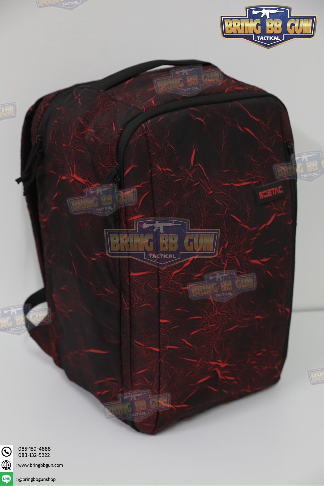 กระเป๋าเป้สะพายหลังอเนกประสงค์ สำหรับยิงปืน ยี่ห้อ Soetac (กระเป๋าสำหรับนักแข่งยิงปืน) (กระเป๋าเก็บอุปกรณ์ + ปืนสั้น) (Tactical Backpack Wargame Pack)