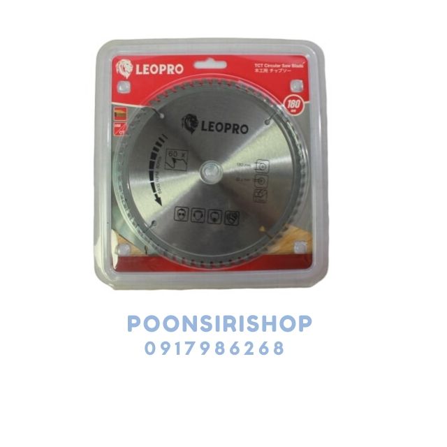LEOPRO 622006 LP03012 ใบเลื่อยวงเดือน 7×60T 180mm×25.42016mm + 60T (1 ใบแพ็ค)