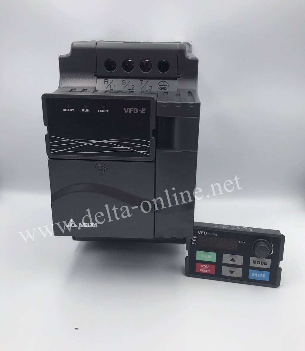 Delta Inverter VFD022E23A 3HP 2.2kW Input 220V 3-Phase Output 220V 3-Phase