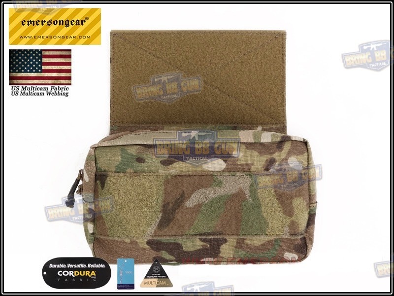 กระเป๋าจิงโจ้ติดเสื้อเวส ทรงสี่เหลี่ยม ยี่ห้อ Emerson (Emersongear Tactical Action Pouch) (Armor Carrier Drop Pouch) (Lower Accessories Pouch) (Drop Pouch)
