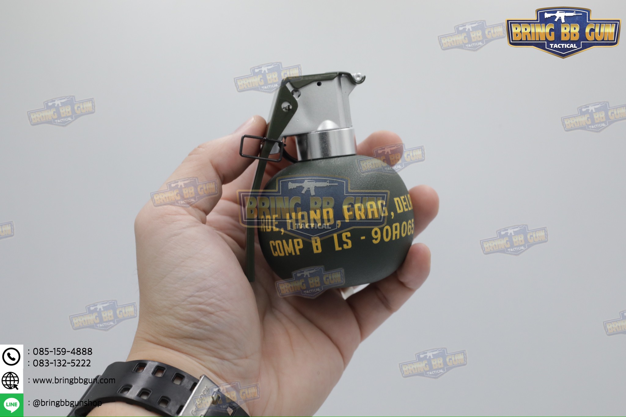 ระเบิดมือ M67 แบบ Dummy (ระเบิดมือลูกเกลี้ยง) (M67 Grenade) (Fragmentation Hand Grenade)