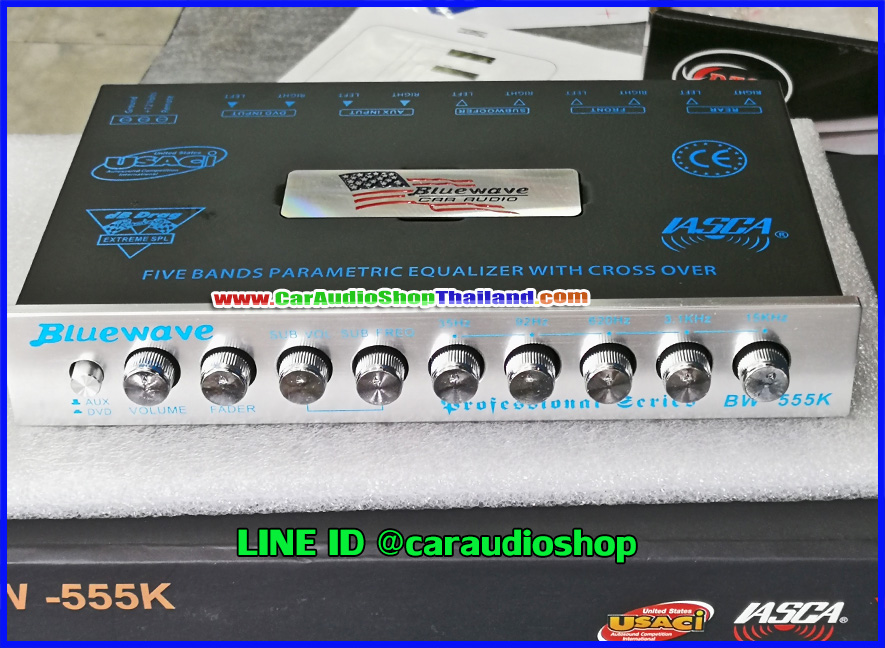 ปรีแอมป์ 5 แบนด์ คุณภาพดี BLUEWAVE BW-555 (รุ่นนี้วงจรและเสียงดีสุด จำนวนจำกัด)