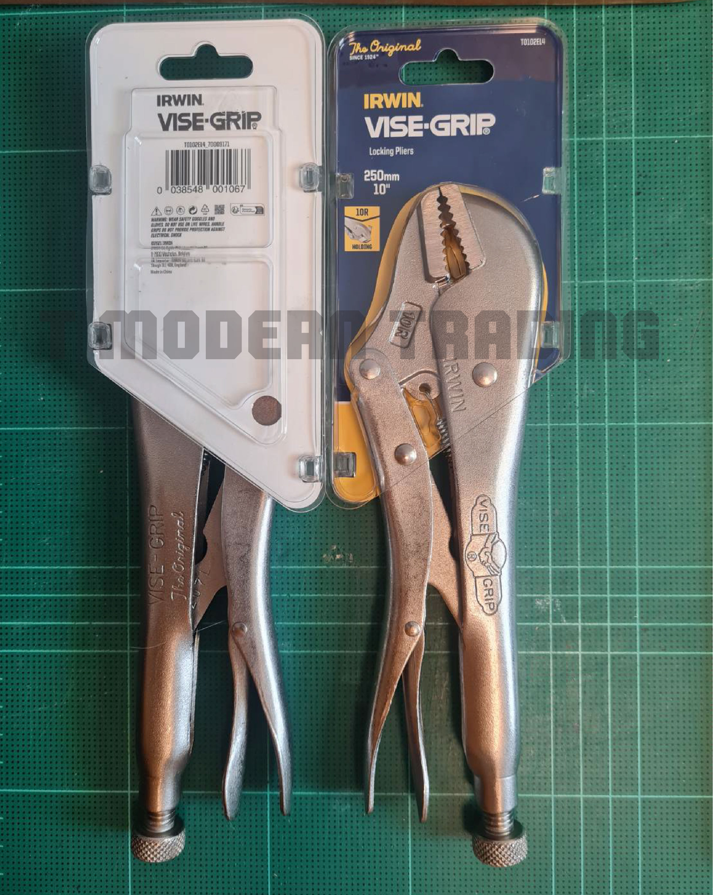 IRWIN คีมVise Grip (ไวท์สกิ๊ป) คีมล็อคปากตรง ขนาด 10 นิ้ว รุ่น 10R ของแท้ 100%