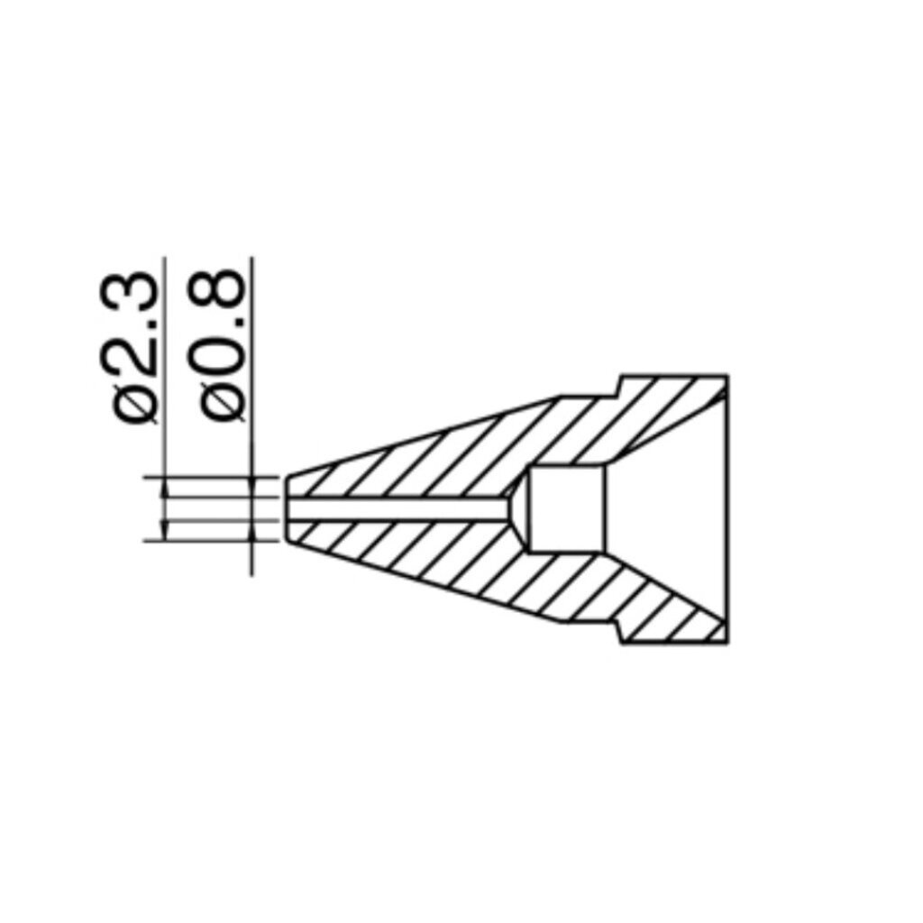 ปลายดูดตะกั่ว HFR400 | รุ่น HAFR-N60| HAKKO|สำหรับ HFR400-55,ด้ามHFR4003-81| ของแท้ 100%|ส่งเร็ว