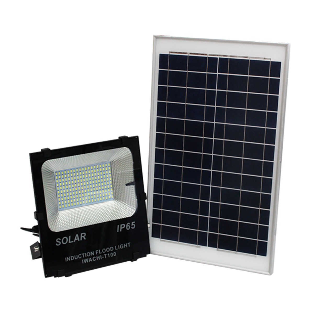 IWC-FLOOD-LIGHT-SOLAR-REMOTE-100W โซล่าเซลล์ รุ่นมีรีโมท ตั้งเวลา ปรับแสงได้