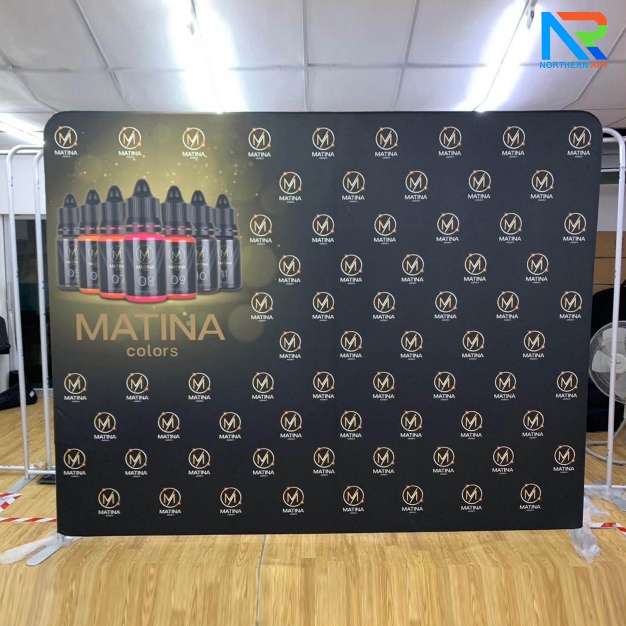 แบคดรอบผ้า Fabric Backdrop รุ่นตรง ขนาด (H)200 x (W)120-1000 cm. โครงอะลูมิเนียม ถอดประกอบได้ แถมฟรี! กระเป๋าใส่อุปกรณ์ 1 ใบ