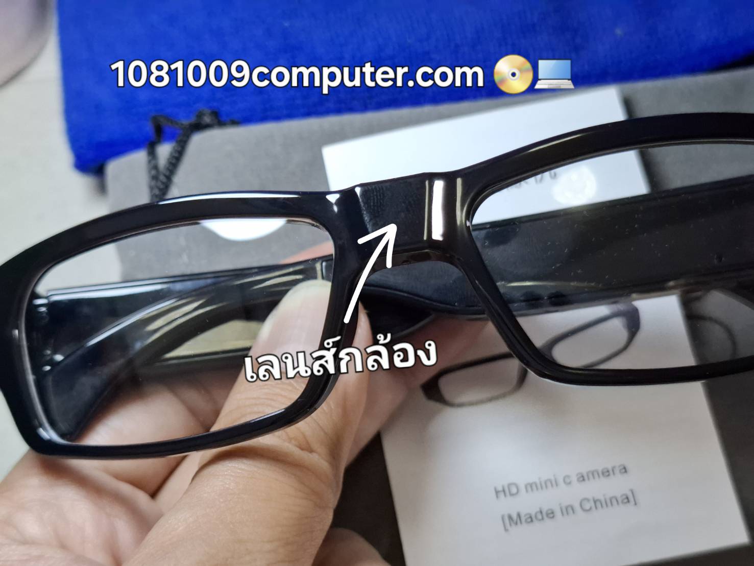 กล้องแว่นตา Full HD 1080P VDO ภาพนิ่ง พร้อมเสียง