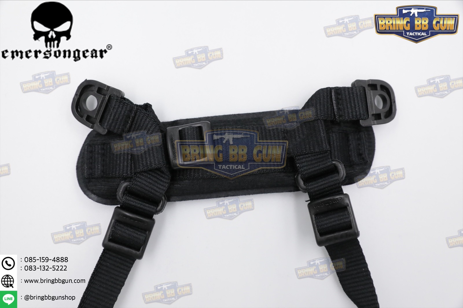 สายรัดคาง ยี่ห้อ Emerson รุ่น ทรงตัว H (EMERSON MICH Helmet Retention System H-Nape)