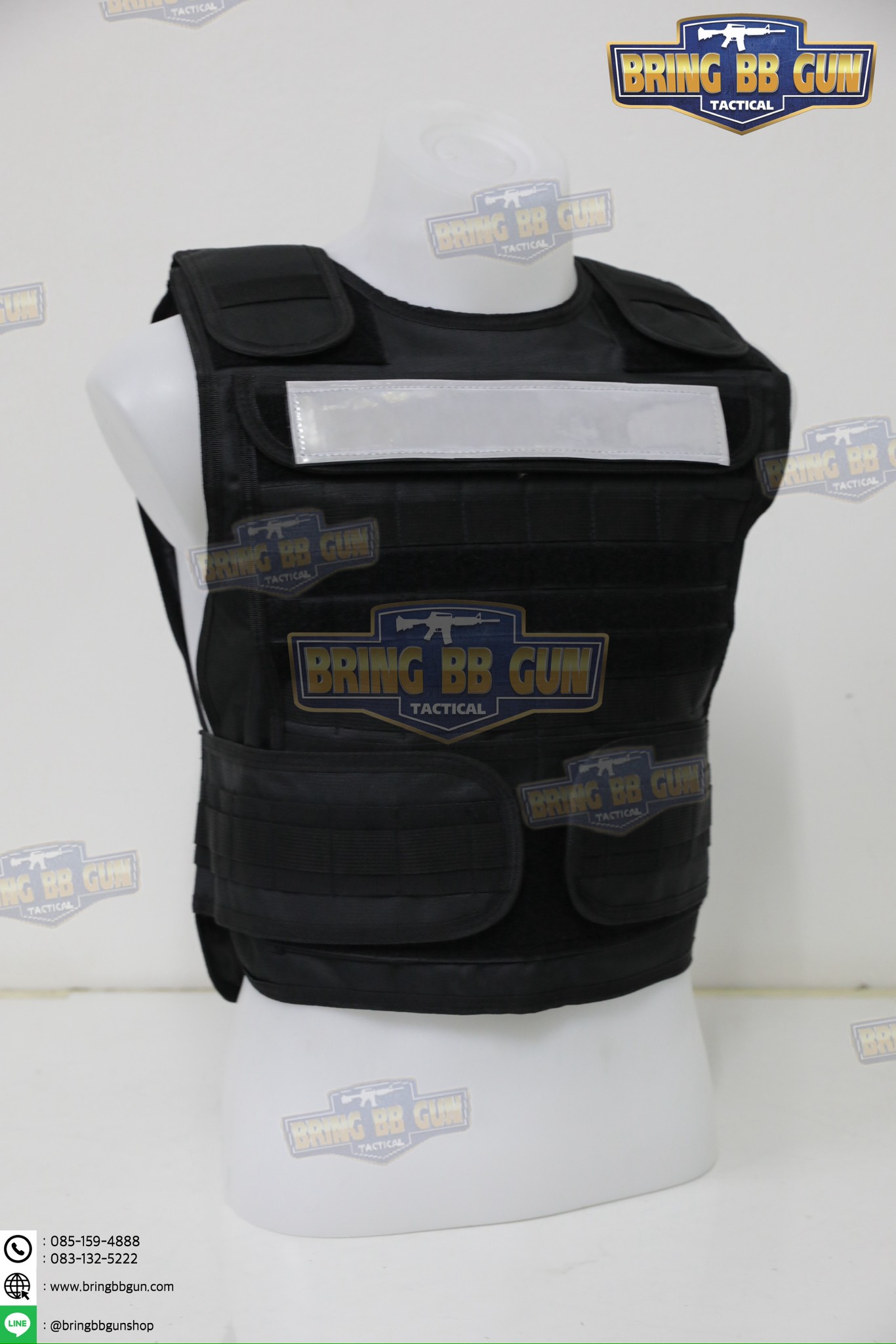 เสื้อเกราะ (หนา-นิ่ม) เกราะอ่อน มีแถบสะท้อนแสงหน้า-หลัง