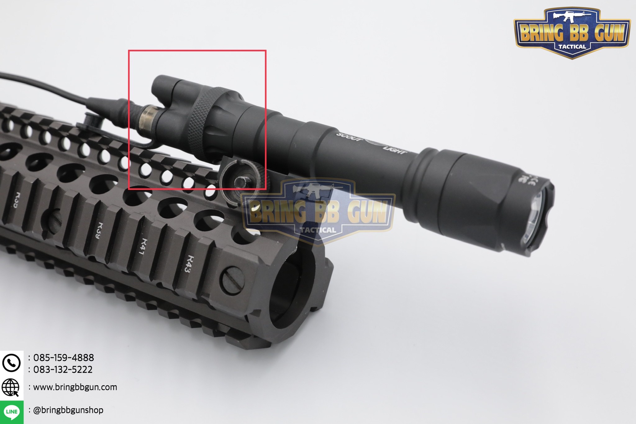 สวิตช์ไฟฉาย สำหรับไฟฉาย M300 / M600 (ตูดไฟฉาย) ยี่ห้อ Surefire (Mount Tail Switch) (DS00 WEAPONLIGHT TAIL SWITCH) (SureFire DS00 Scout Light Tail Switch)