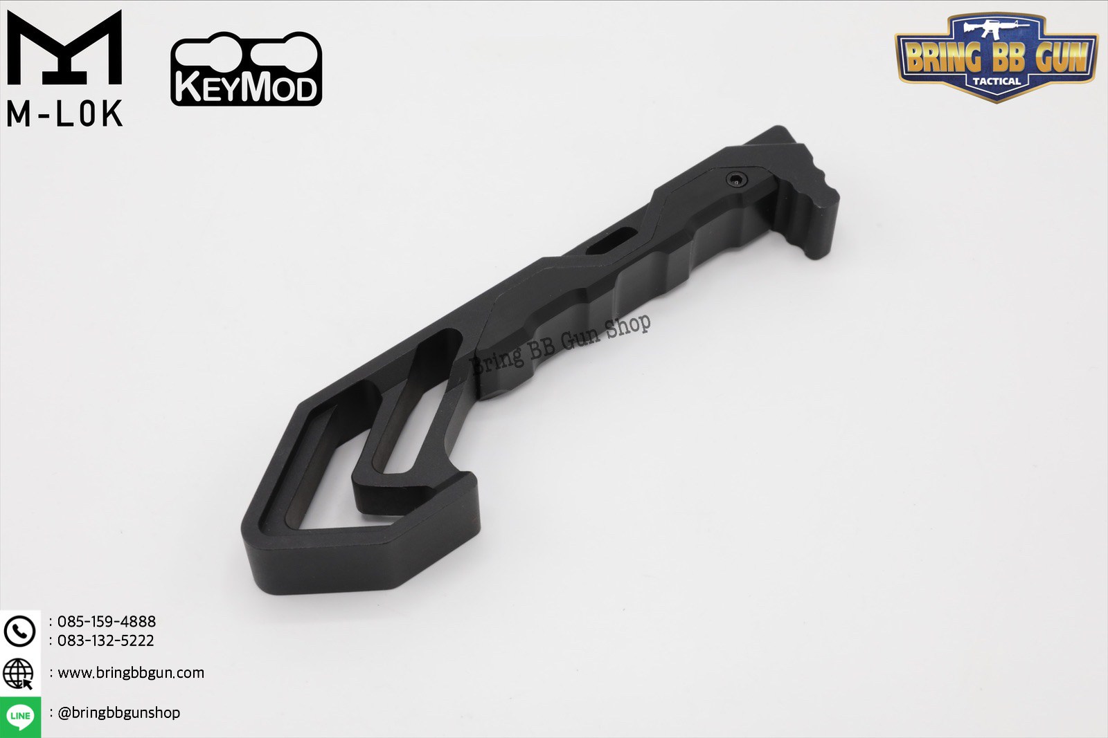 กริ๊ปมือหน้า Tyrant งาน CNC (ใช้ได้กับชุดหน้าระบบราง M-Lok และ Keymod)