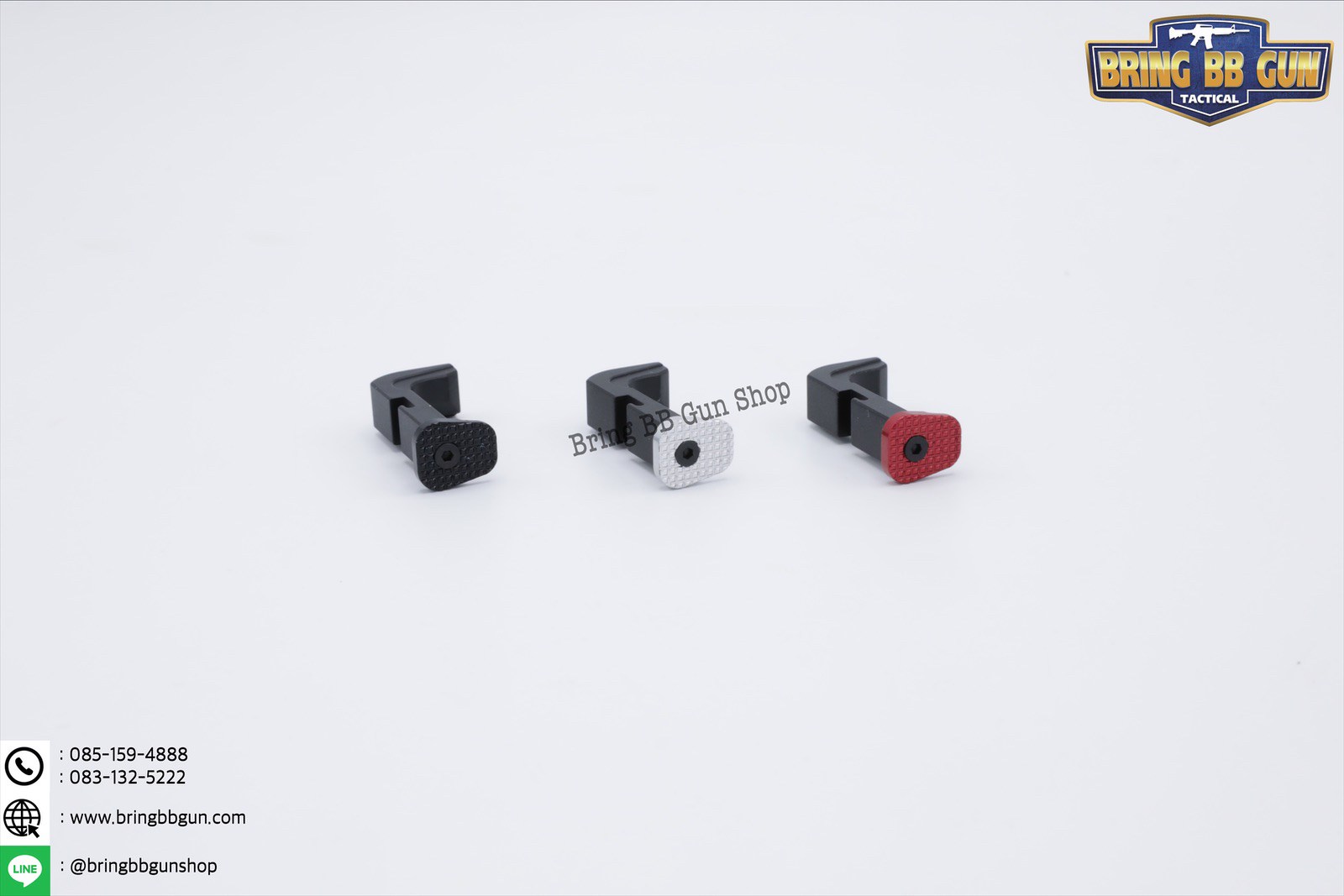 ปุ่มปลดแม็กกาซีน ปืนสั้นGlock งานอลูมิเนียม สำหรับปืนสั้น : Glock 17/18/19 (ยี่ห้อWE)