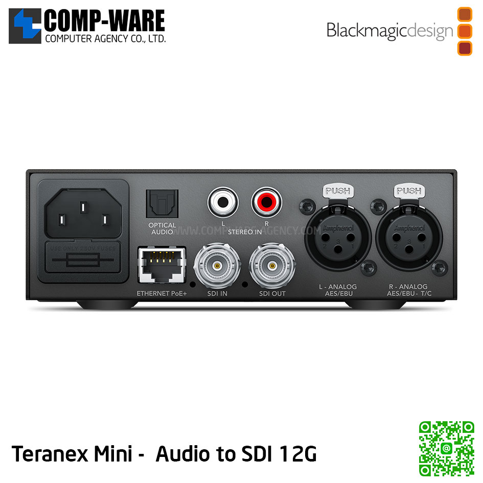 Blackmagic Teranex Mini - Audio to SDI 12G