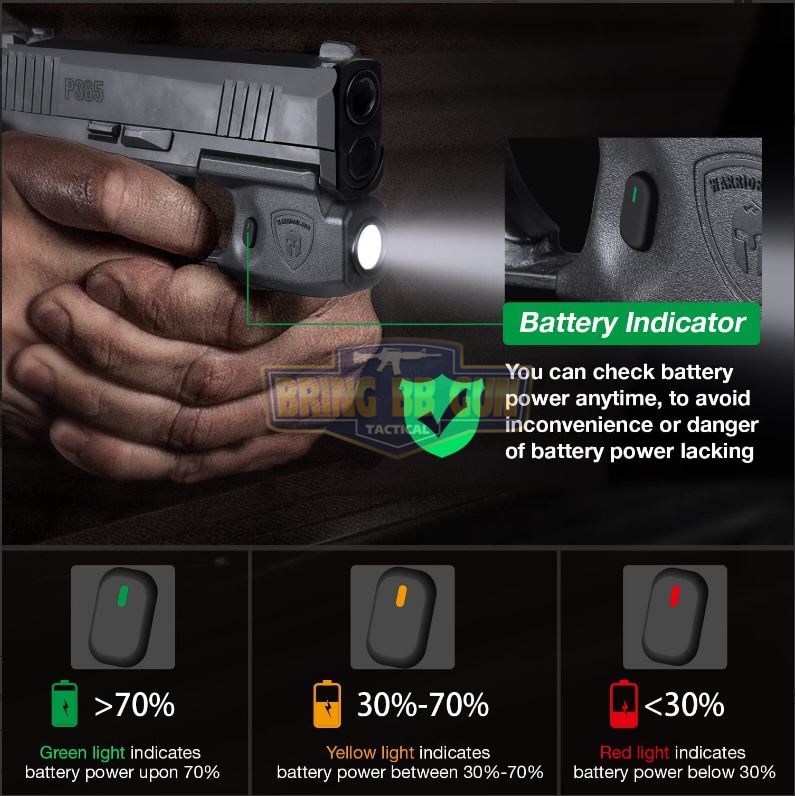 ไฟฉายติดปืน Sig Sauer P365 ยี่ห้อ Warriorland รุ่น SL-1