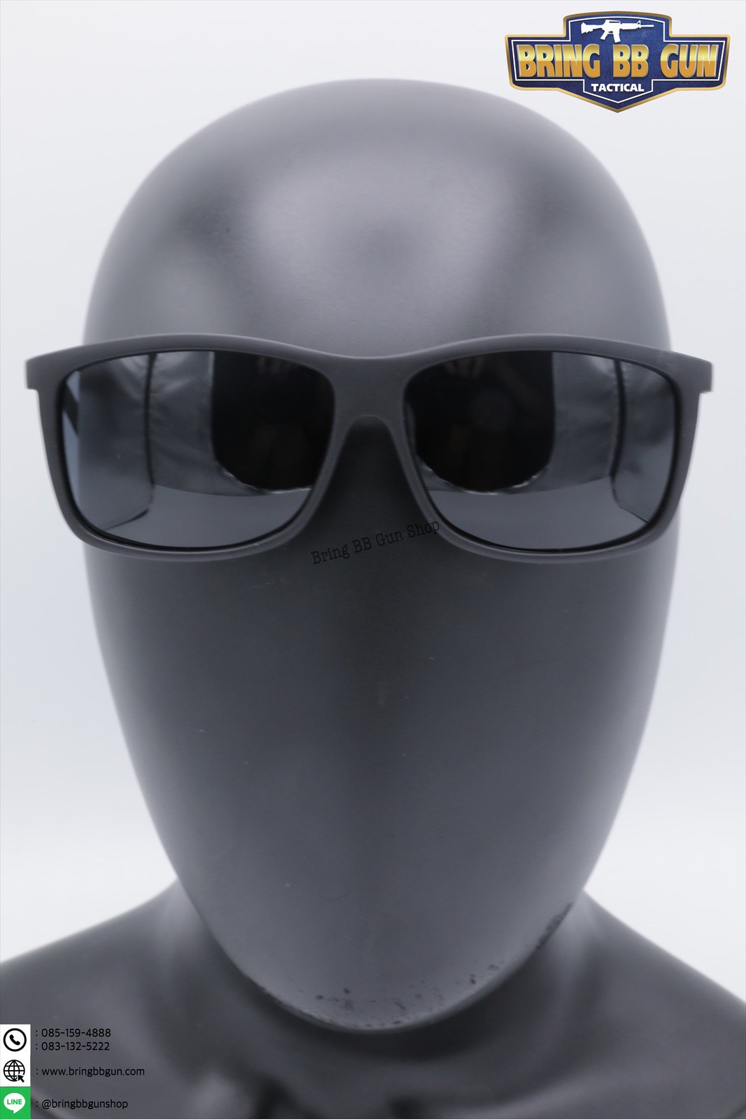 แว่นกันแดด เลนส์ Polarized (เลนส์โพลาไรซ์) รุ่น ทรงกรอบสี่เหลี่ยม