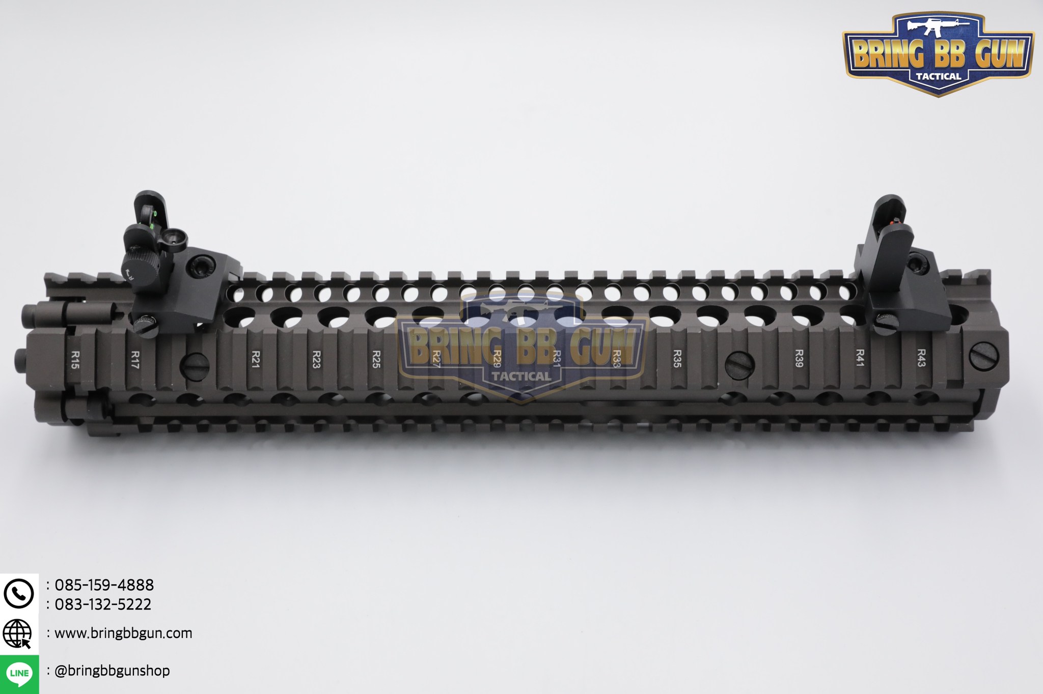 ศูนย์หน้า-หลังเฉียงพับได้แบบโลหะ รุ่น ศูนย์เล็งเรืองแสง