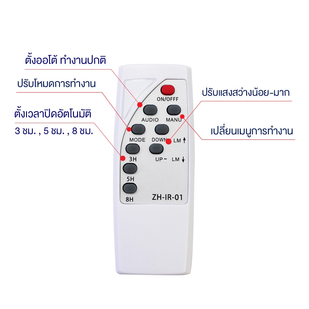 IWC-STR-SOLAR+LEG+REMOTE-400W-WH โคมไฟถนน โซล่าเซลล์ พร้อมรีโมท