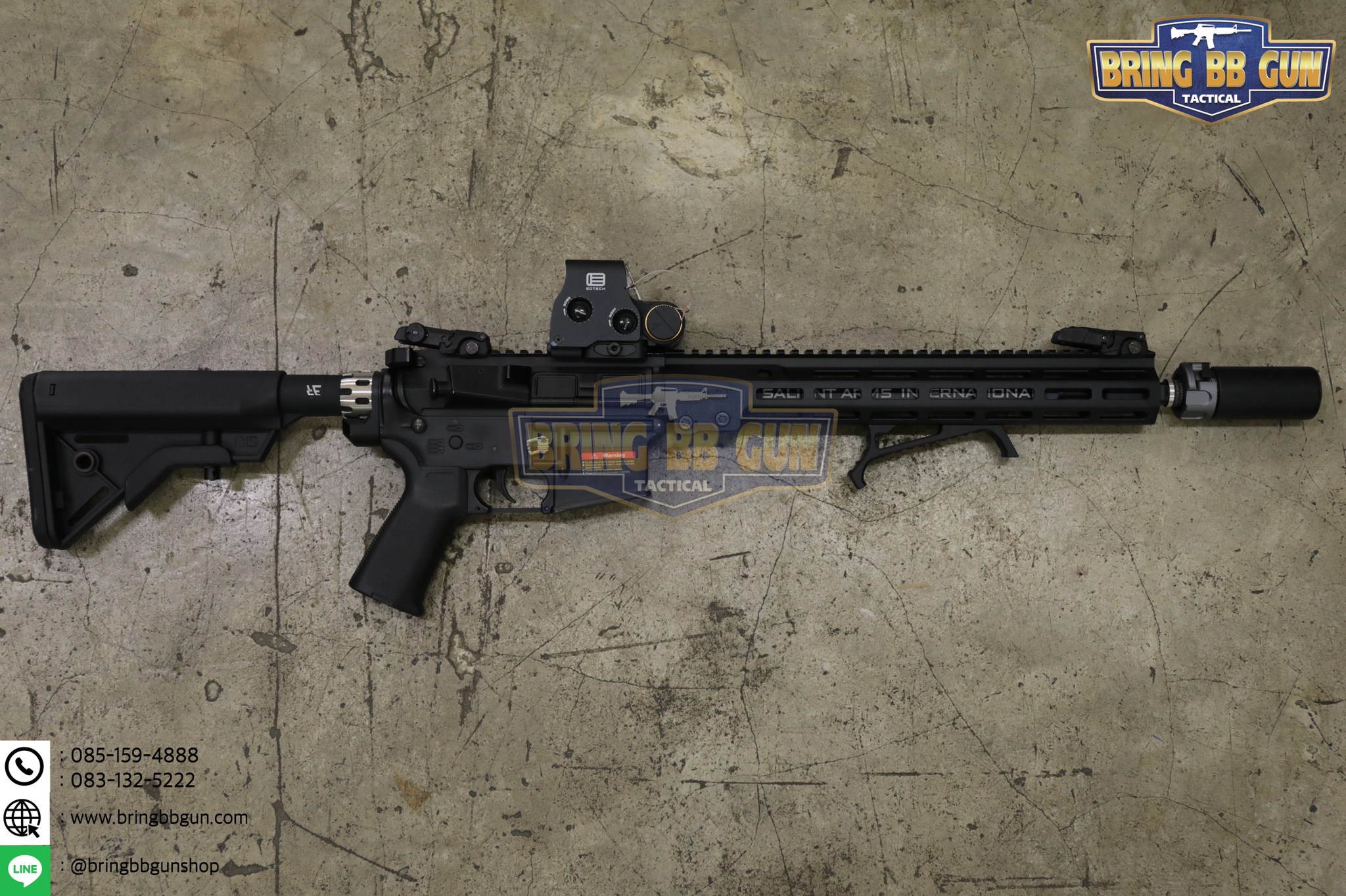 กริ๊ปมือหน้า VP23 (VP23 Tactical Angled Grip) (VP23 Tenaci Grip) (ใช้ได้กับชุดหน้าระบบราง M-Lok และ Keymod)