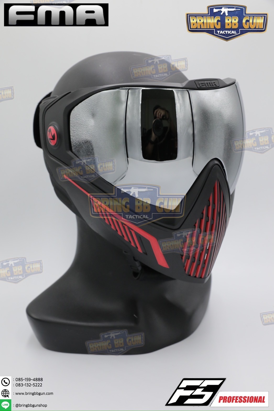 หน้ากาก F5 ยี่ห้อ FMA (FMA F5 STORM GOGGLE MASK) (F5 Professional) (Storm Goggle Mask)