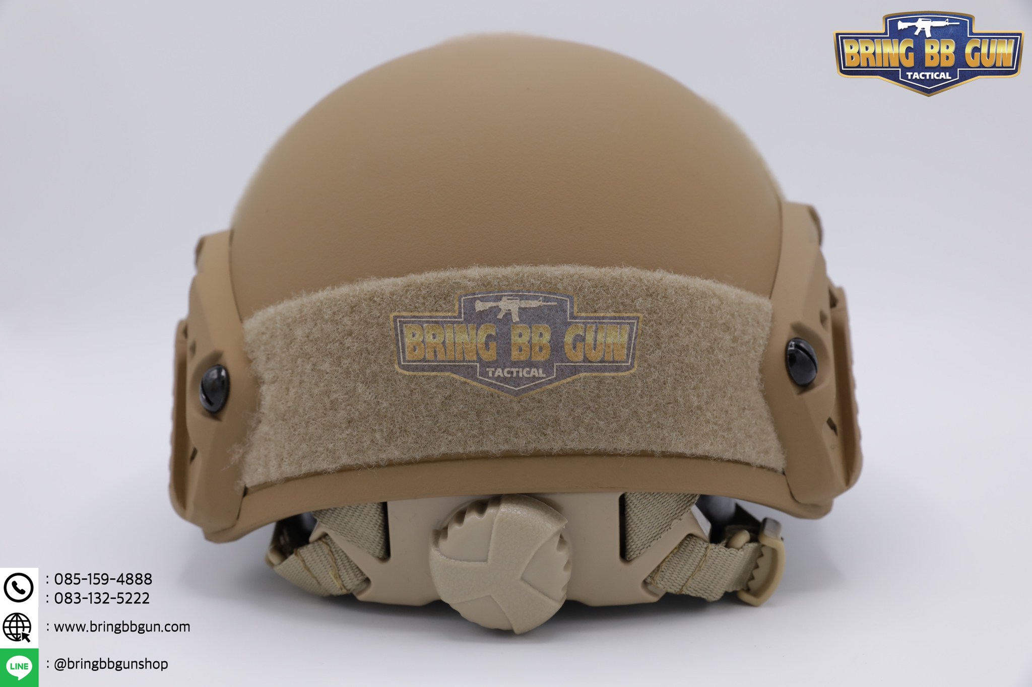 หมวก Fast ปรับท้ายทอยได้(หมวกฟาส) (Fast Helmet MH type) รุ่น Upgrade Version No holes ปรับรัดท้ายทอย