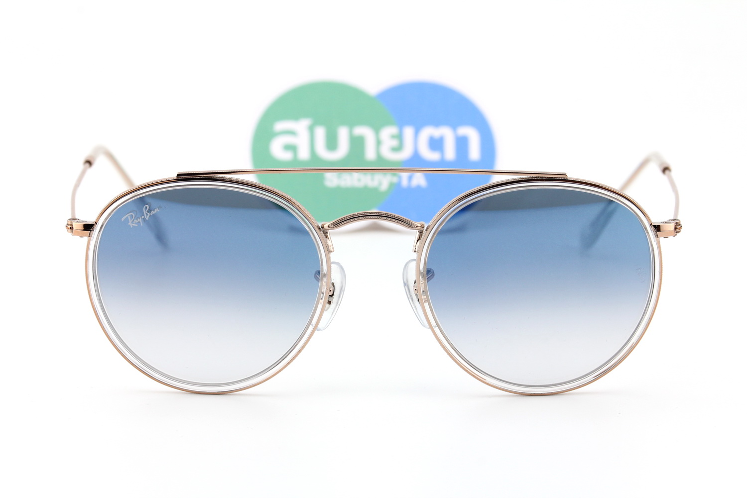 RayBan Round Double Bridge RB3647N 90683F