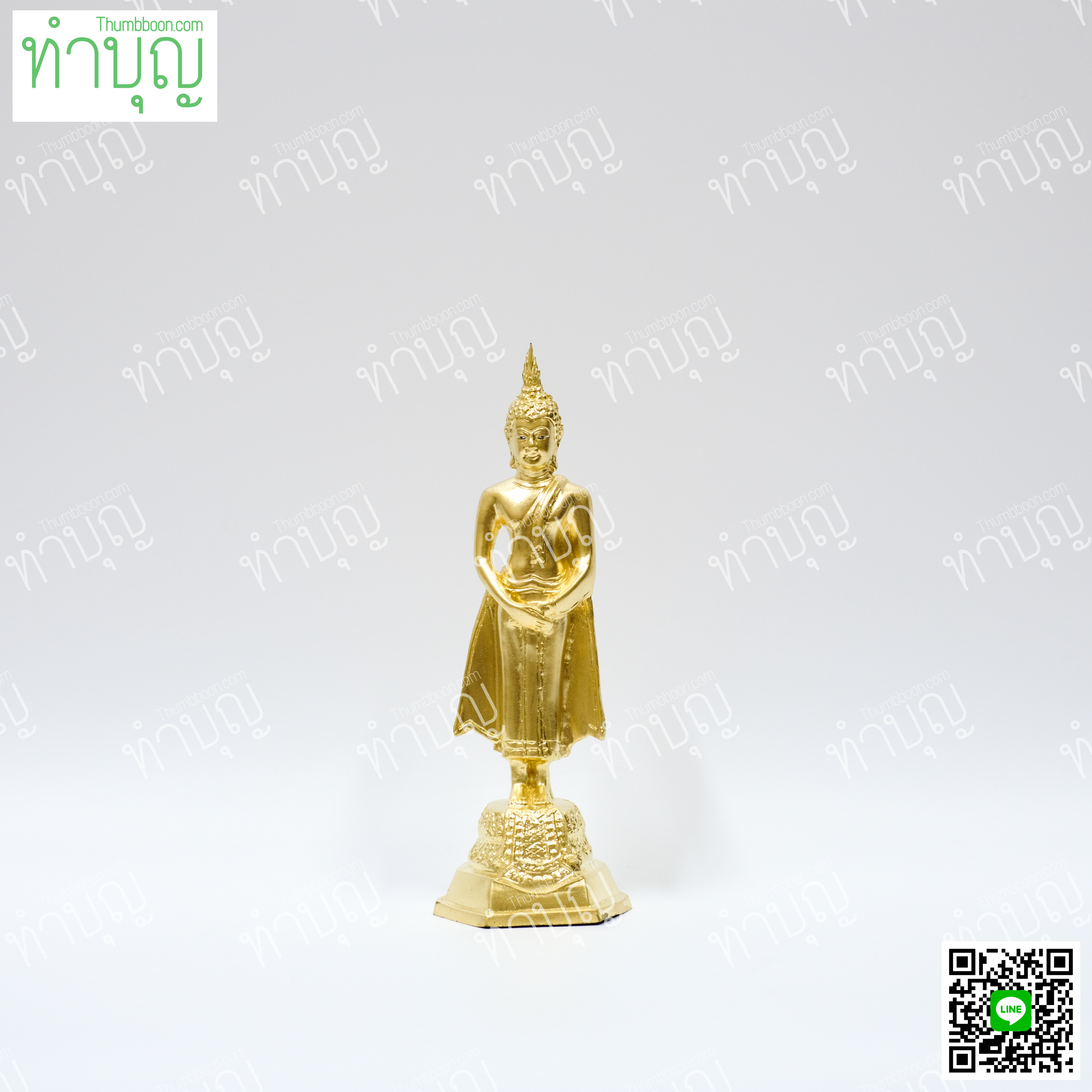 พระประจำวันอาทิตย์ (ปางถวายเนตร) 3" ปิดทอง