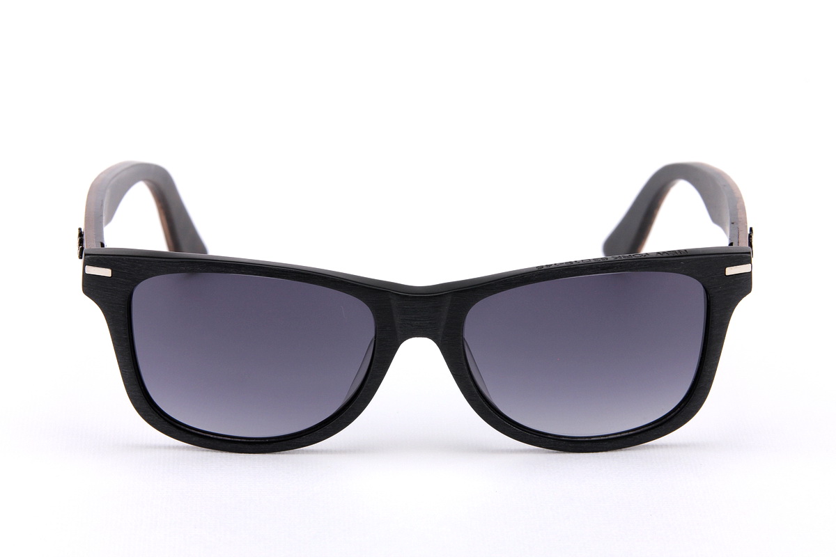 แว่นกันแดดขาไม้ Weekend Duet Collection New York Matte Black (Dark)