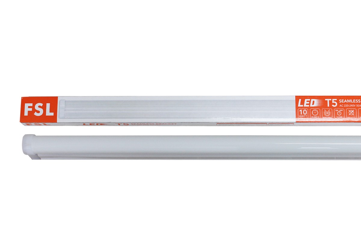 หลอดพร้อมราง FSL-SEAMLESS-T5-10W แสงขาวและวอร์มไวท์