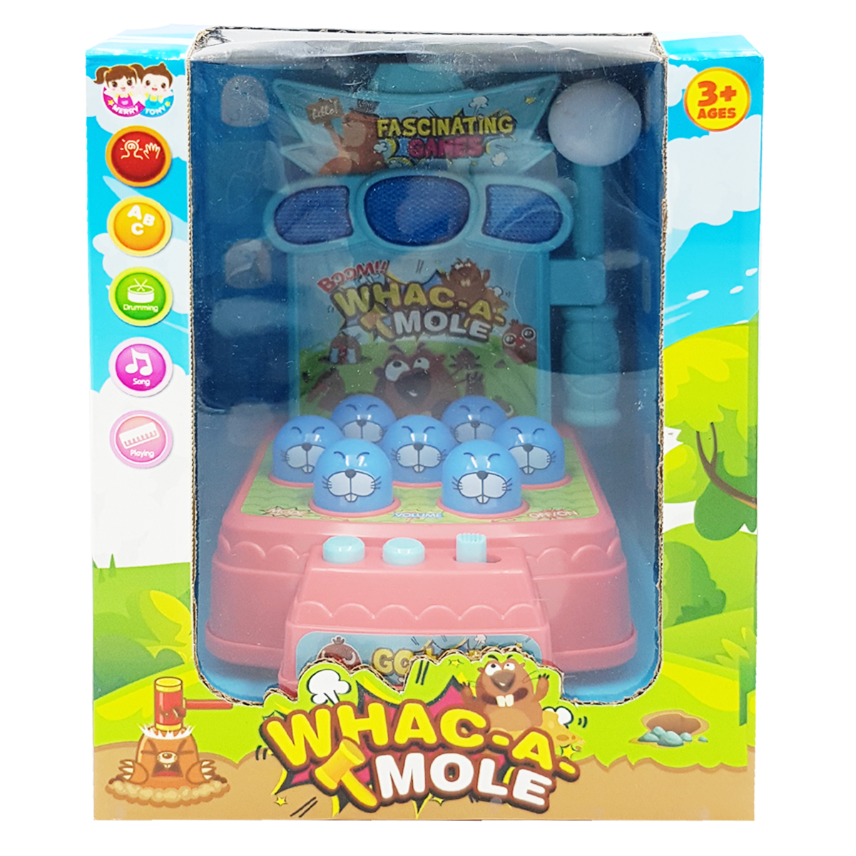 เกมส์ทุบตุ่นต้าวตัวน้อย ของเล่นเด็ก ของเล่นเสริมพัฒนาการ ของเล่นเสียงไฟ ทุบตุ่น T001-JM001024B0 - 6267993413567