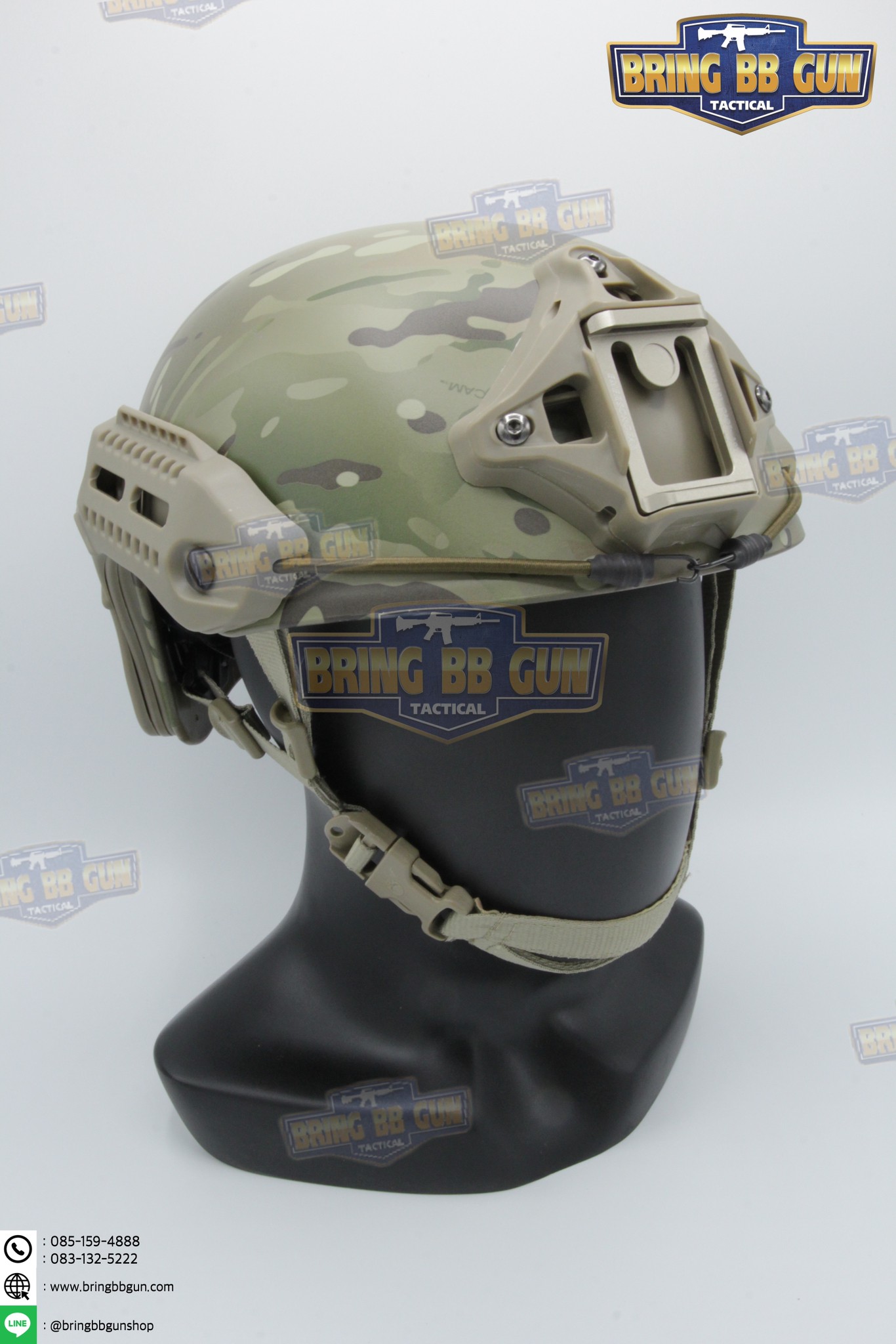 หมวก Fast ทรง MK ยี่ห้อ Emerson (หมวกฟาส) (MK Style Tactical Helmet) (MK Helmet)