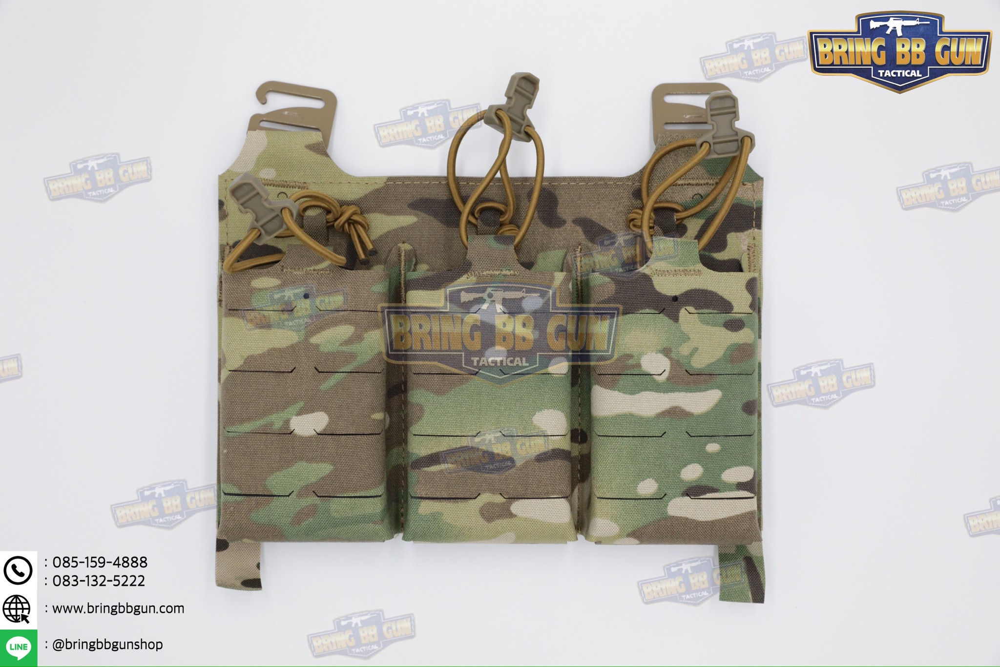 เพ้าแม็กกาซีน KTAR (5.56 แบบ3ช่อง) (V5 PC Triple Mag Plate) (G Buckle + Velcro) (Ferro Concepts KTAR Front Flap) (KTAR Front Flap)