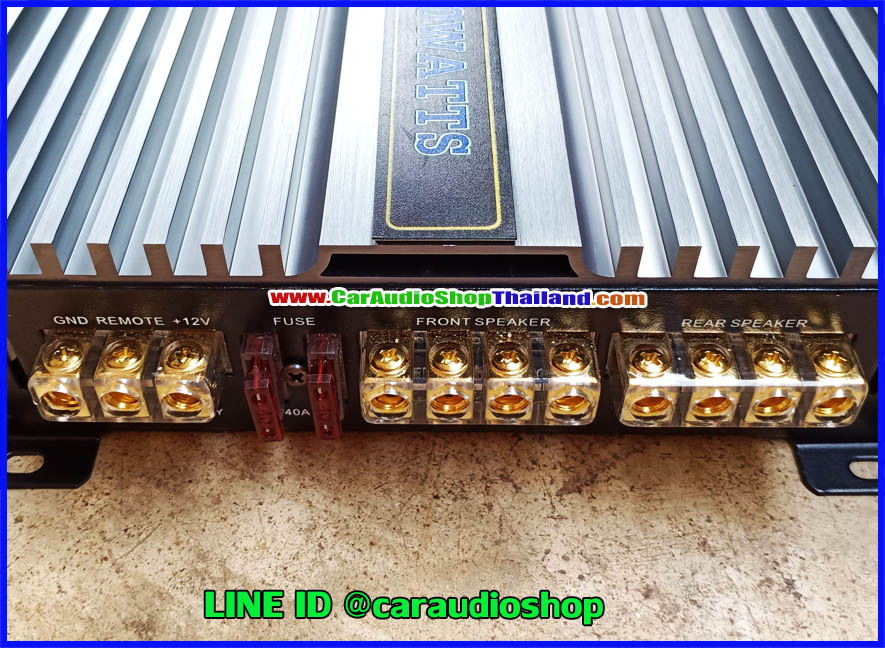 แอมป์ 4 คุณภาพสูง PRO SQL 100 4 CH (กำลังขับสูง + ไพเราะ)