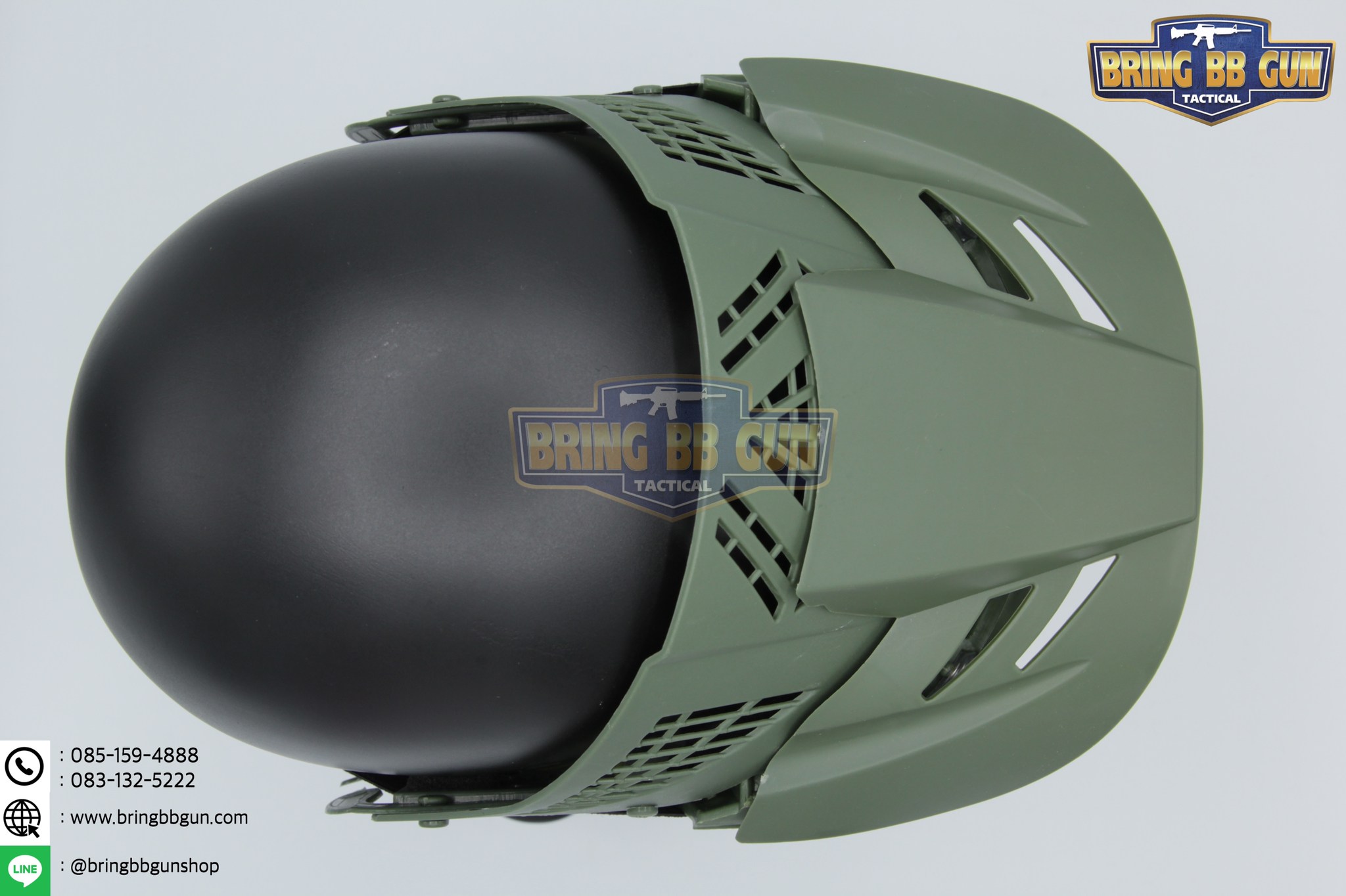 หน้ากากชาวนา รุ่นเลนส์กระจก (หน้ากาก Troy)