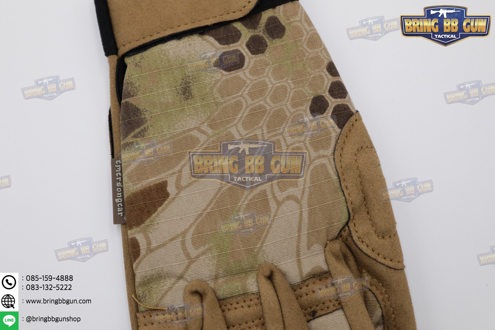 ถุงมือเต็มนิ้ว ยี่ห้อ Emerson รุ่น Tactical Lightweight Camouflage Gloves (Tactical Gloves)