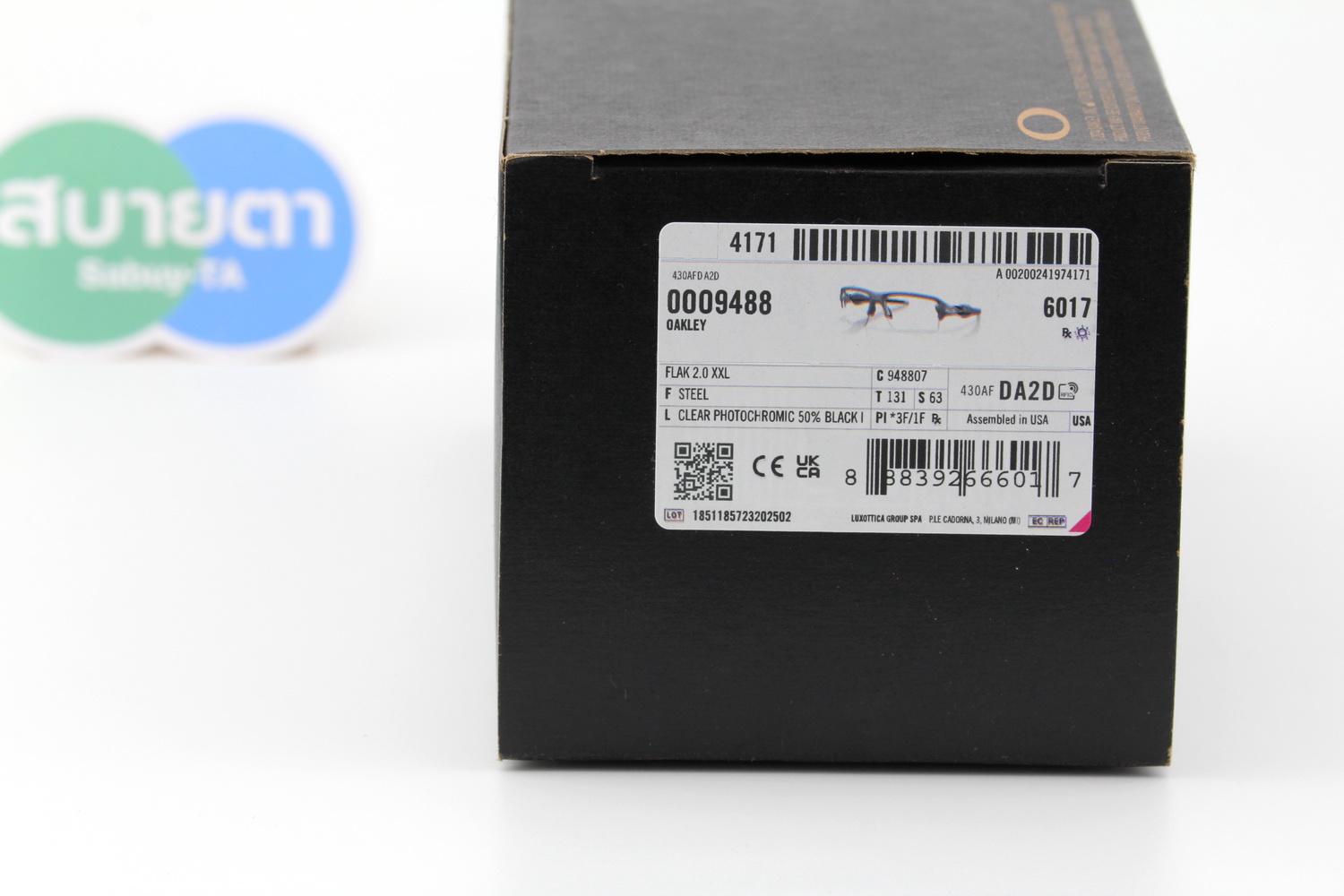 Oakley FLAK 2.0 XXL Steel / Clear Photochromic 50% Black SKU#OO9488-07