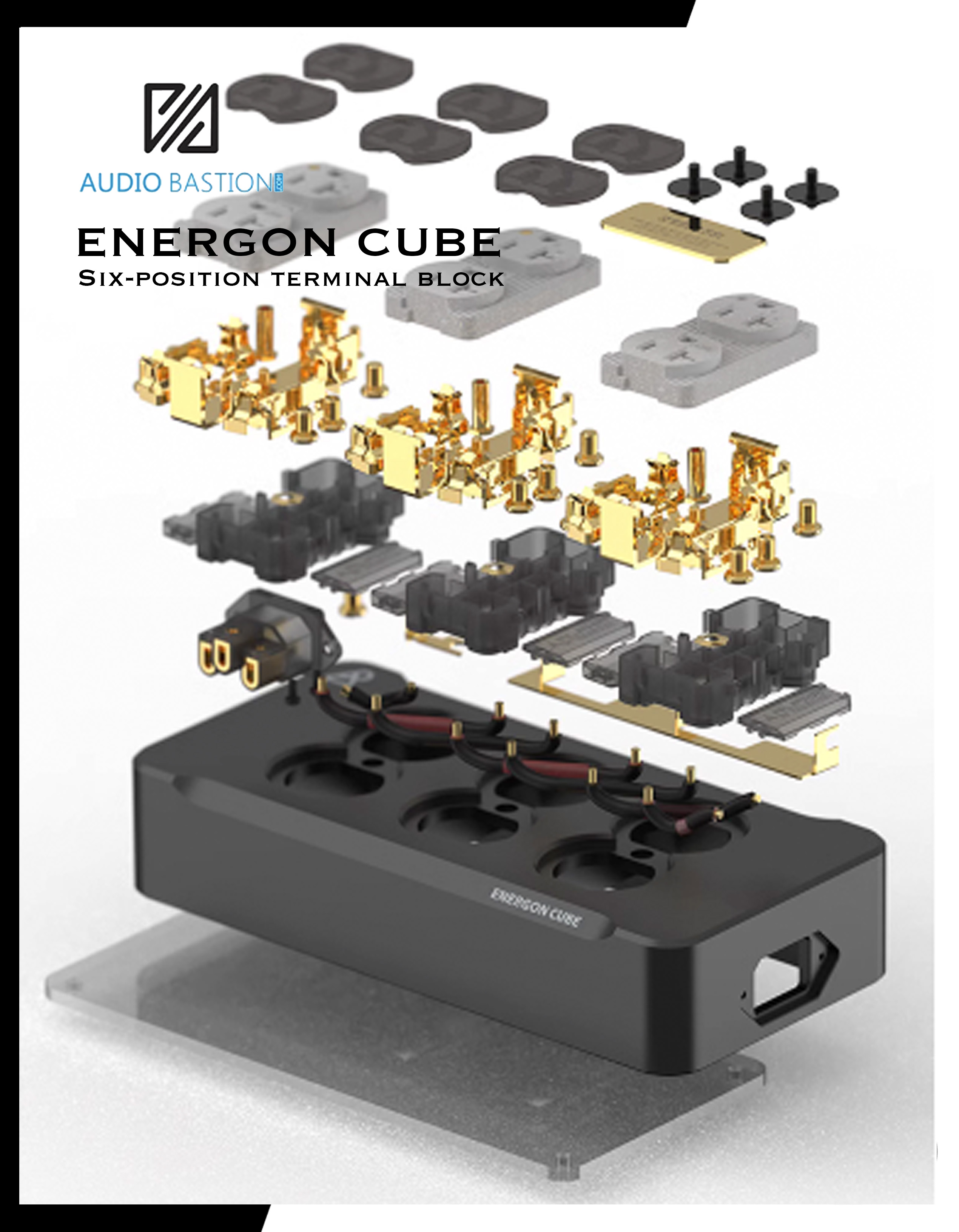 ปลั๊กรางไฟกรองไฟ | AudioBastion - ENERGON CUBE | Six-position terminal block (โปรดเช็คสต๊อก)