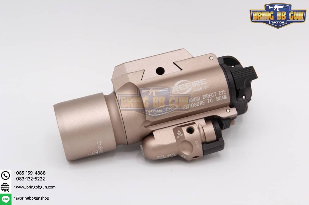ไฟฉายและเลเซอร์สีแดงติดปืน ทรง Surefire รุ่น X400