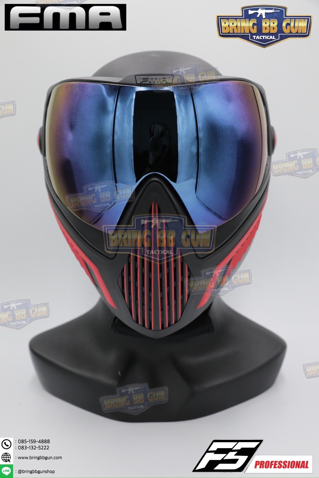 หน้ากาก F5 ยี่ห้อ FMA (FMA F5 STORM GOGGLE MASK) (F5 Professional) (Storm Goggle Mask)