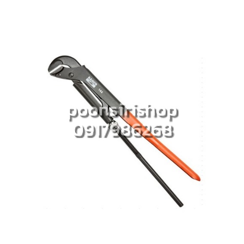 BAHCO จับแป๊ป 2ขา 3.1/2" สีส้มดำ #144 (จับสูงสุด4.35")