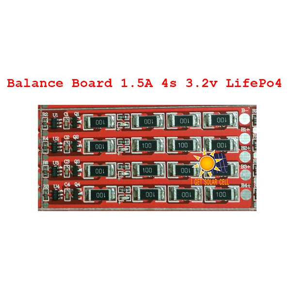 บาลานซ์บอร์ด 1.5A 4S 3.2V ลิเทียมฟอสเฟต Balance Board LifePo4 บอร์ดแดง
