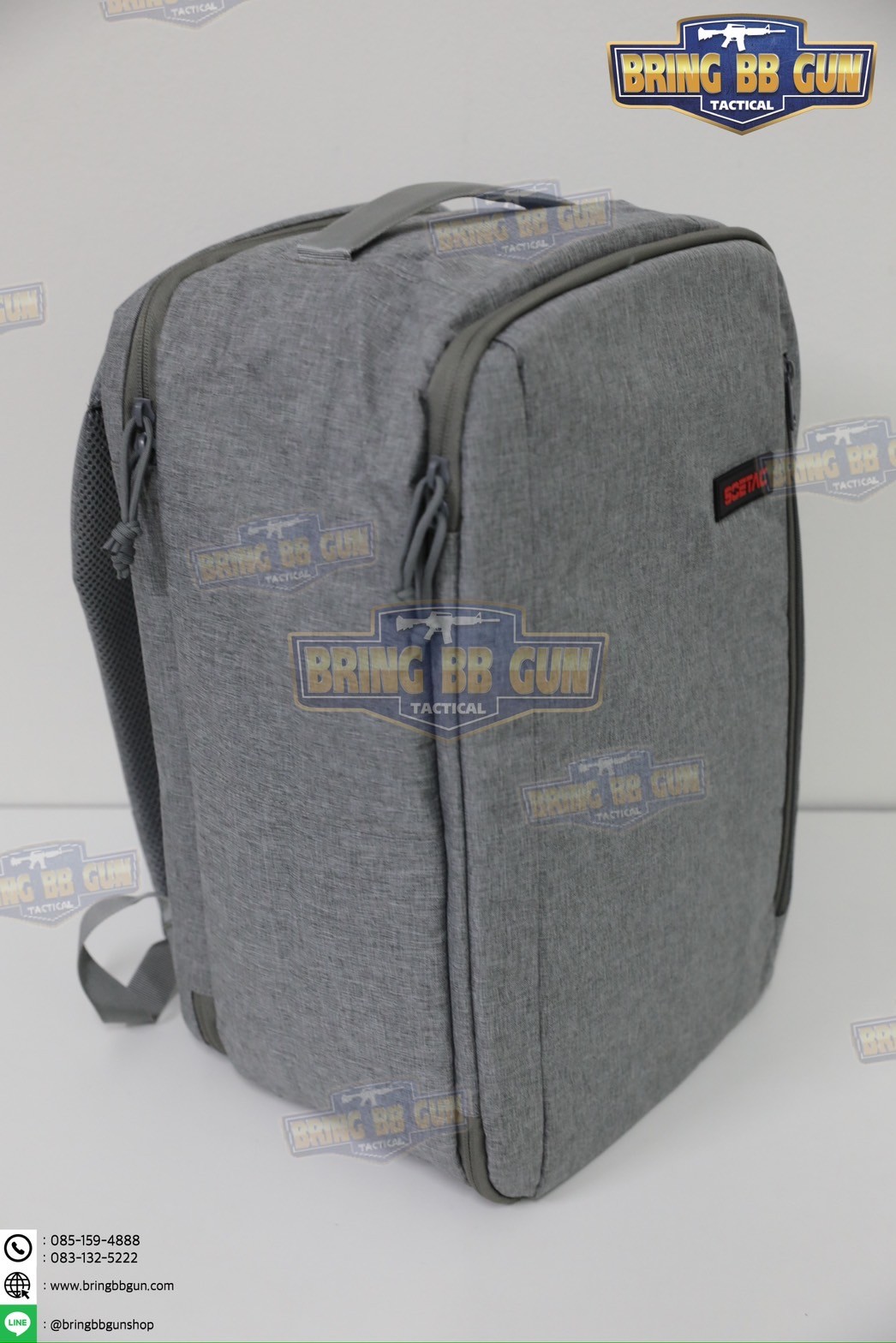 กระเป๋าเป้สะพายหลังอเนกประสงค์ สำหรับยิงปืน ยี่ห้อ Soetac (กระเป๋าสำหรับนักแข่งยิงปืน) (กระเป๋าเก็บอุปกรณ์ + ปืนสั้น) (Tactical Backpack Wargame Pack)