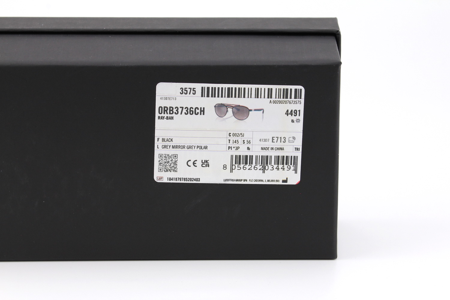 RayBan RB3736CH 002/5J Chromance Polarized Lens