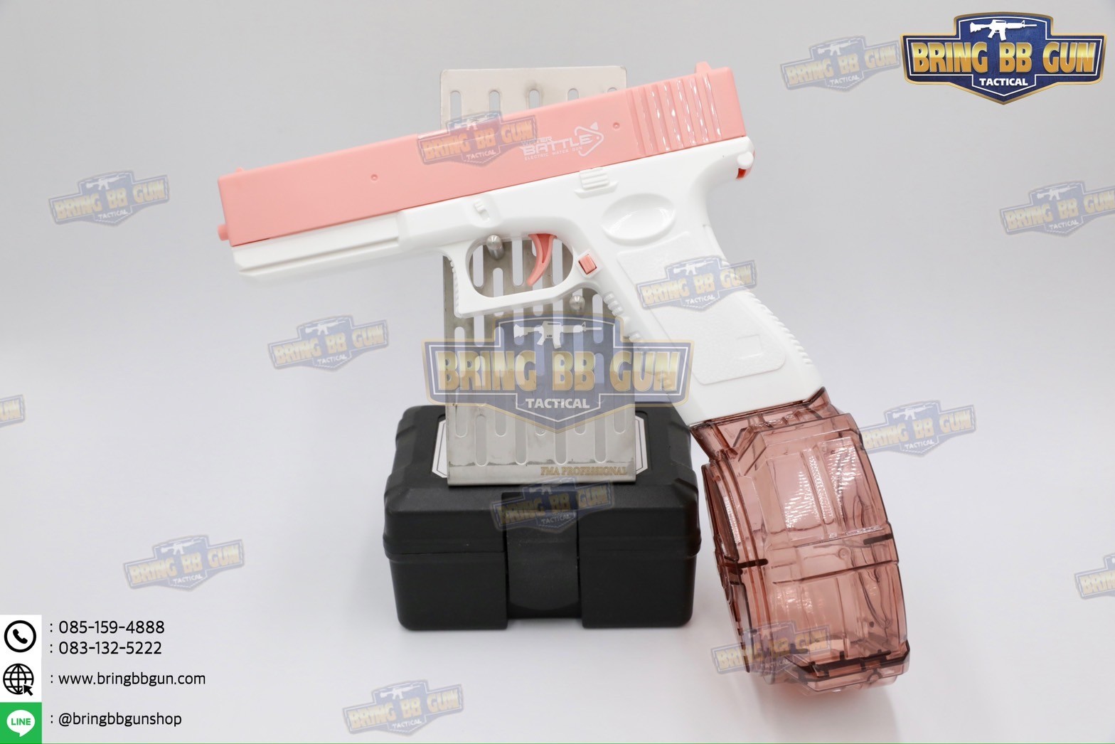 ปืนฉีดน้ำไฟฟ้า รุ่น Glock (ปืนฉีดน้ำของเล่น) (ปืนฉีดน้ำอัตโนมัติ) (ยิงได้ต่อเนื่อง)