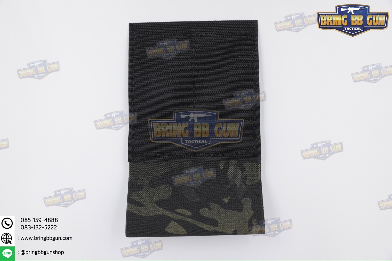 สายรัดเก็บทูนิเก้ แบบติดเข็มขัดยุทธวิธี/เสื้อเวส Version 2 ยางยืด(สำหรับเก็บทูนิเก้) แบบติดเข็มขัดยุทธวิธี/เสื้อเวส สายรัดจัดเก็บอุปกรณ์ทูนิเก้ แบบตีนตุ๊กแก (Belt Mounted Elastic Tourniquet Version 2) (Elastic TQ Holder) (Tourniquet Holder)