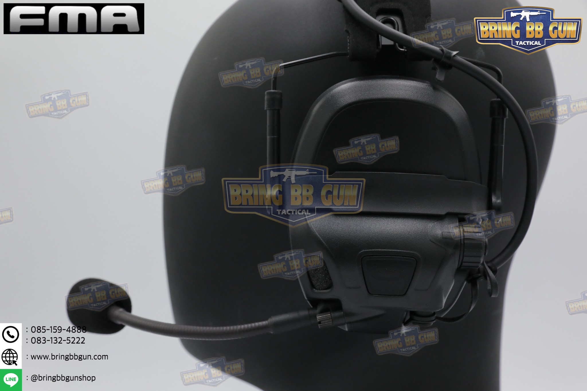 หูฟังสื่อสารตัดเสียงได้ ทรง Ops-Core AMP ยี่ห้อ FMA (FCS AMP tactical communication shooting headset noise reduction) (AMP)